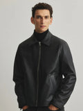 Black Unisex Leather Jacket