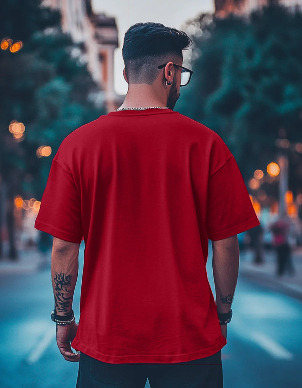 Blood Red Oversized Unisex T-Shirt